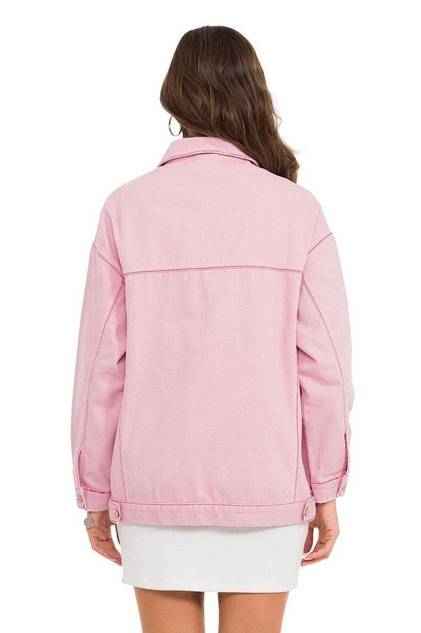 Wj211 Oversize Kadın Kot Ceket - 4