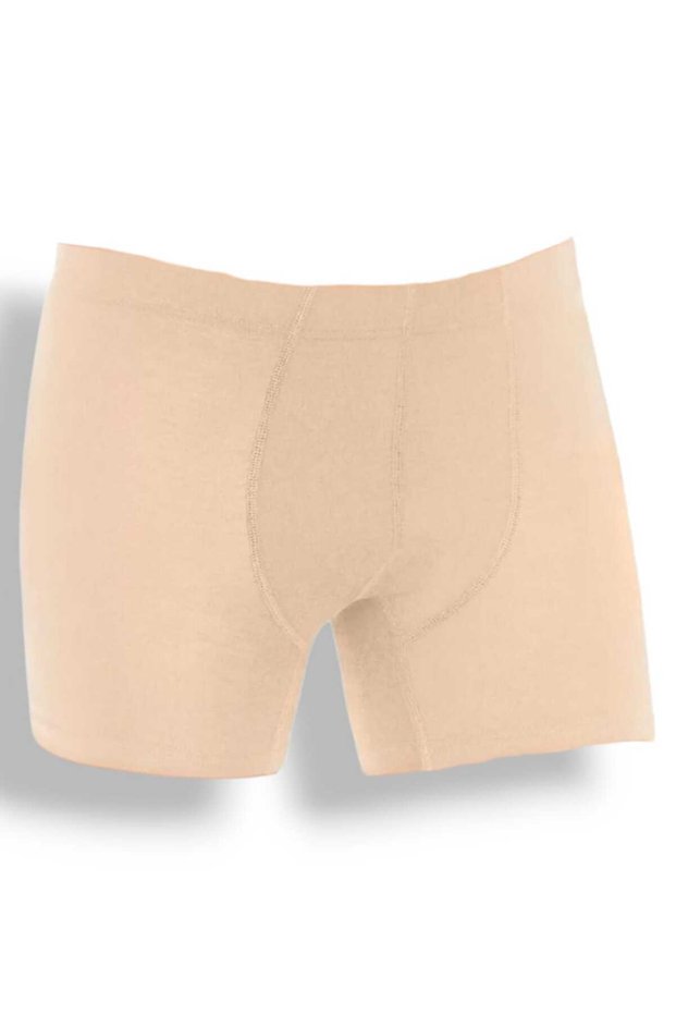 Star Men's Skin Colored Lycra Bamboo Boxer - Breathable Anti-Sweat Fabric