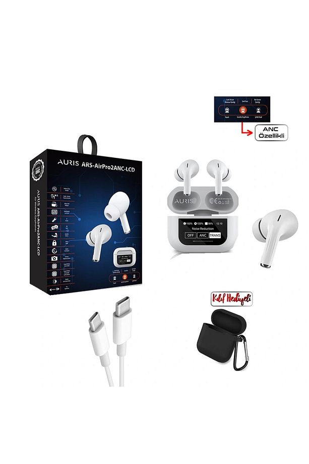 ARS-AirPro2ANC-LCD Bluetooth Kulaklık (Kılıf Hediye!) - 1
