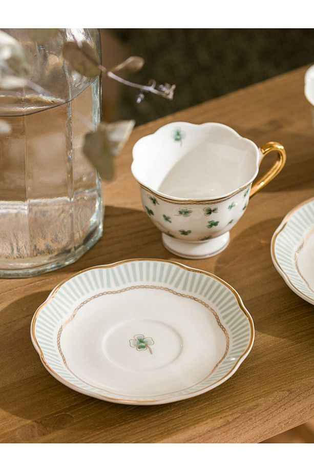 LCW ACCESSORIES Baskılı 2 Kişilik Porselen Kahve Fincan Takımı - 3