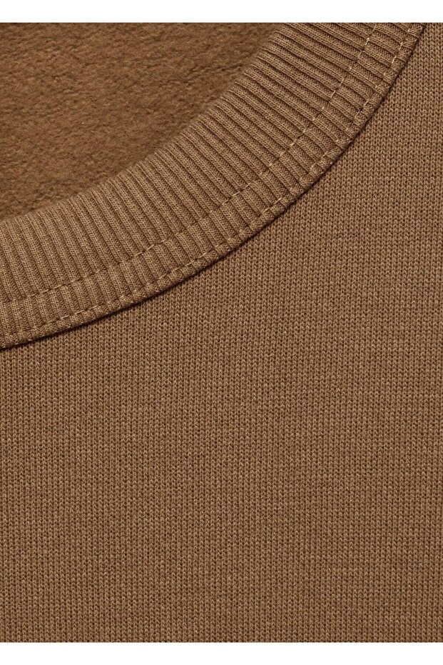 Regular kesim pamuklu sweatshirt - 5