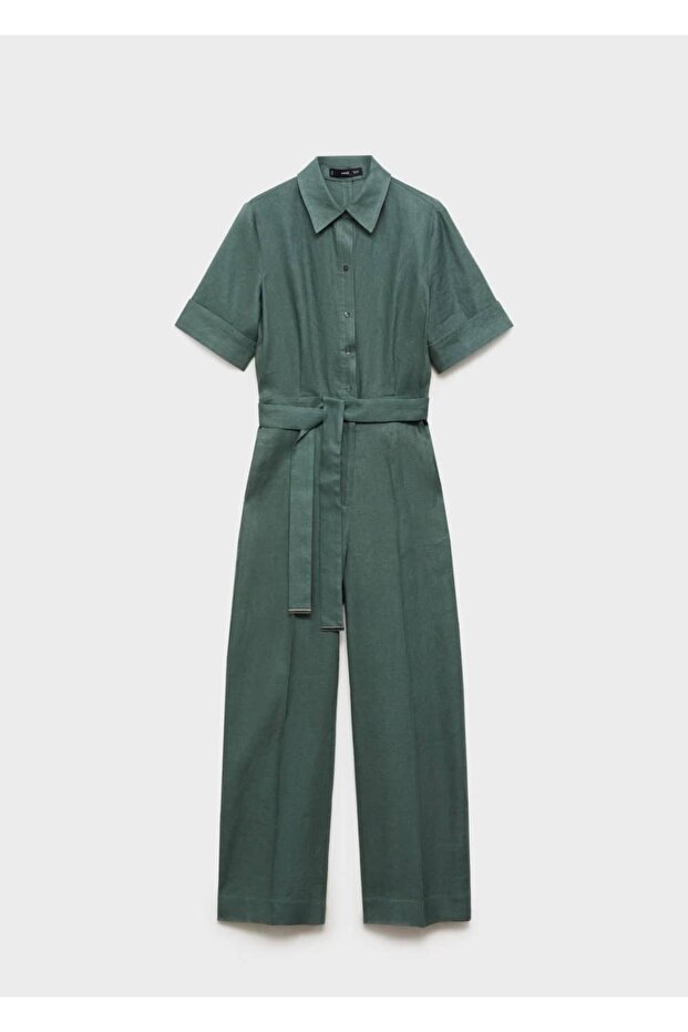 Keten gömlek tulum - 3