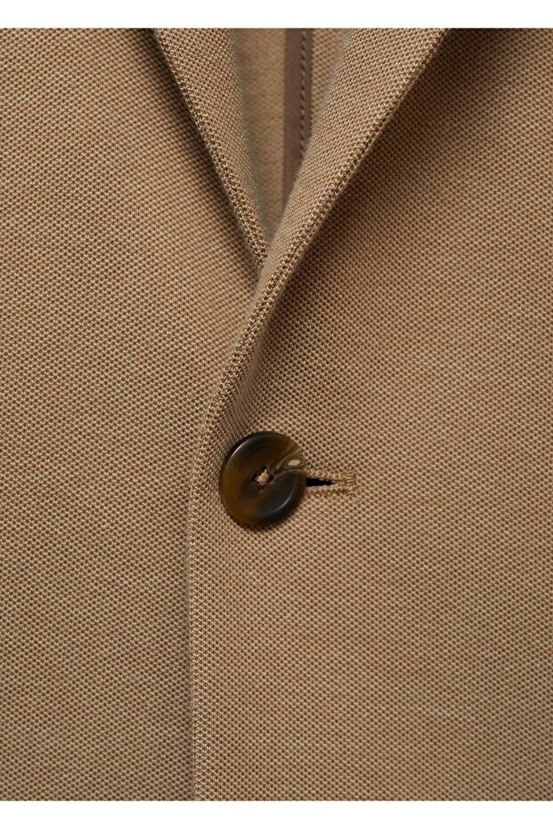 Schmal geschnittene Mini-Webblazerjacke - 7