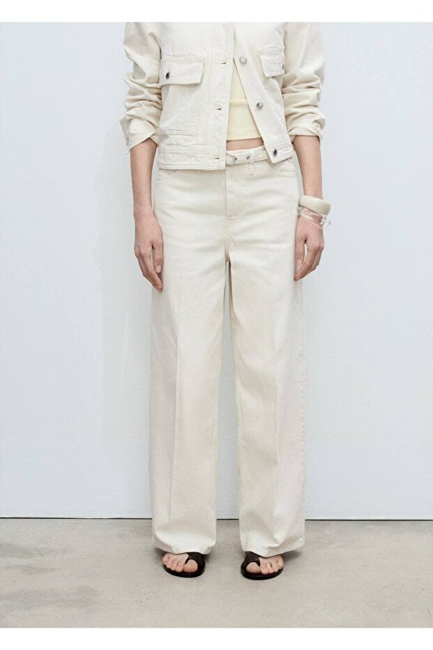 Kemerli Wideleg jean - 1