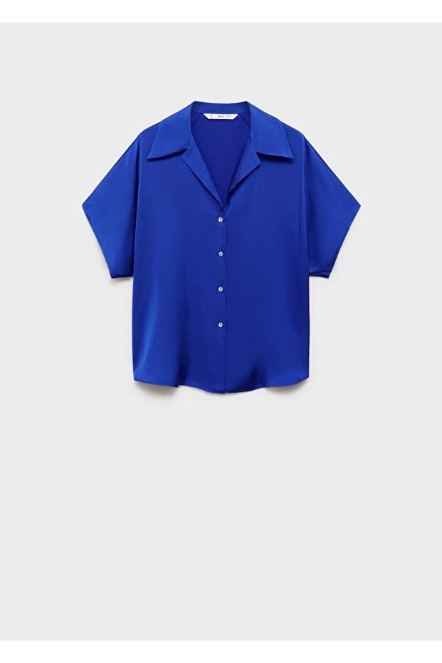 Kurzärmliges Satinhemd - 3