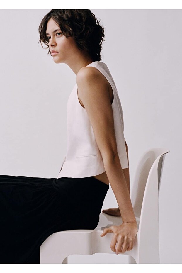 Keten takım yelek - 8