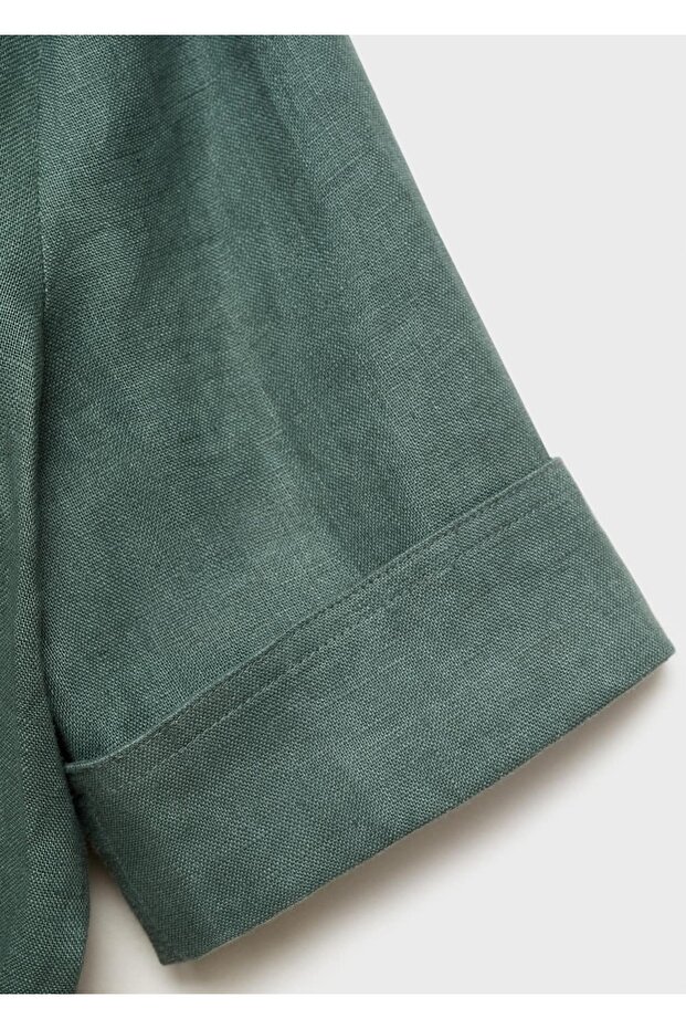 Keten gömlek tulum - 6