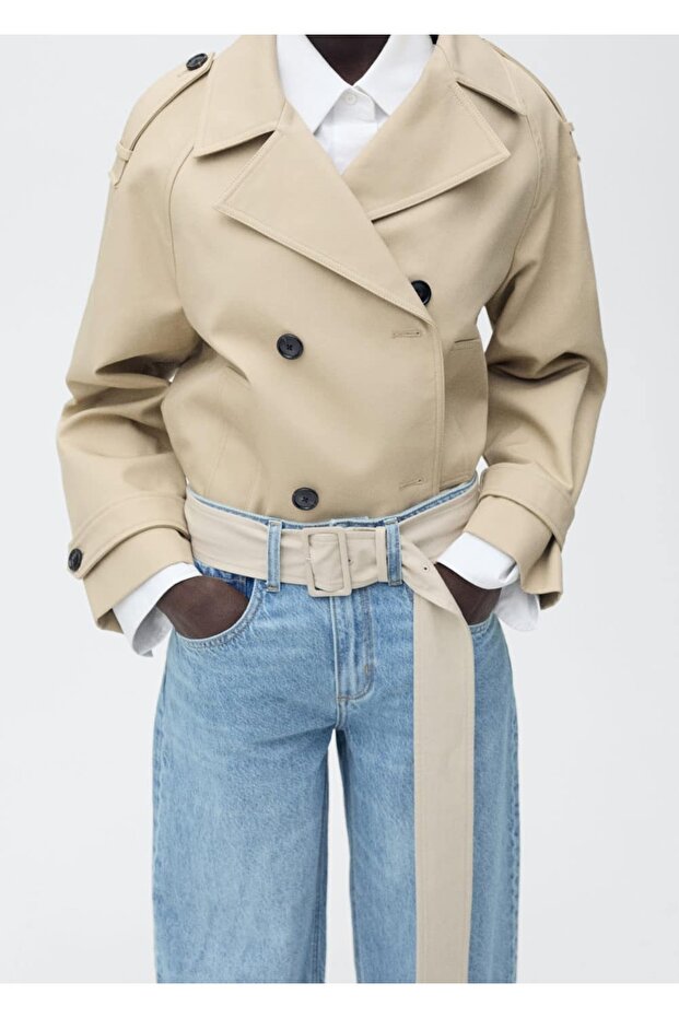 Yüksek belli balon jean pantolon - 7