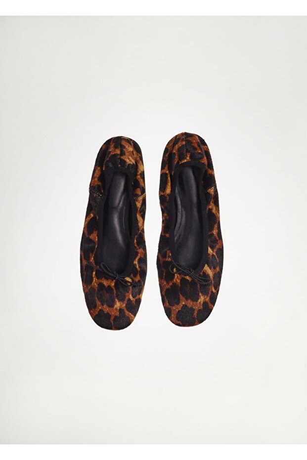 Leopar desenli deri babet - 6