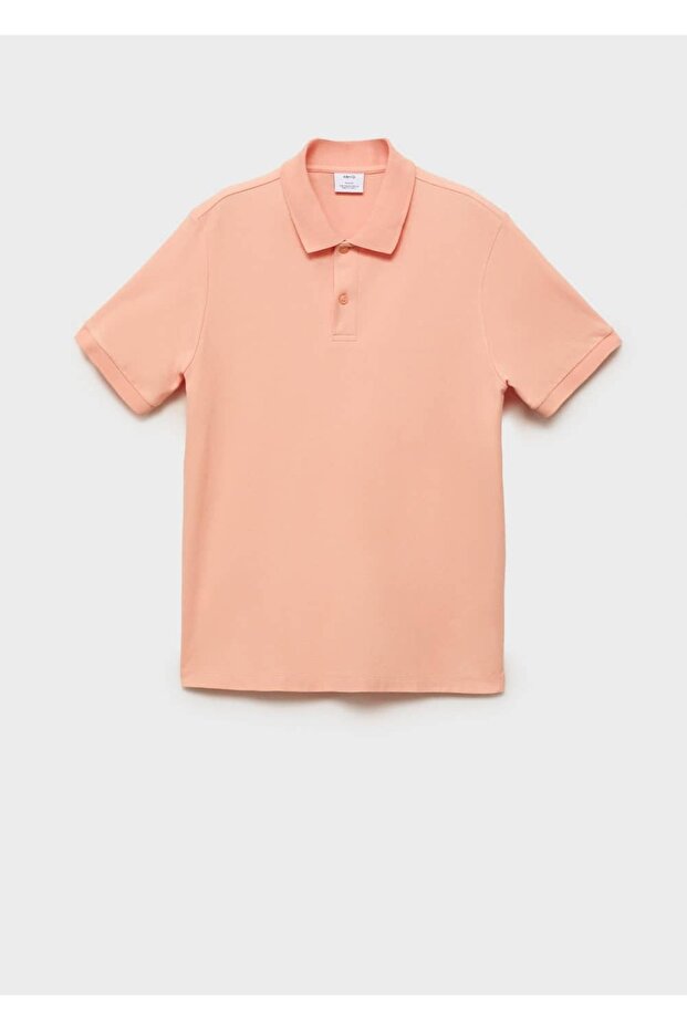 Regular kesim pamuklu pike polo gömlek - 3