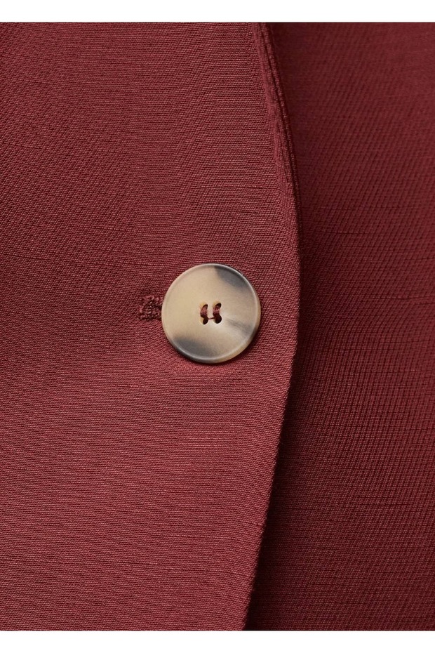 Keten Karışımlı Blazer Ceket - 8