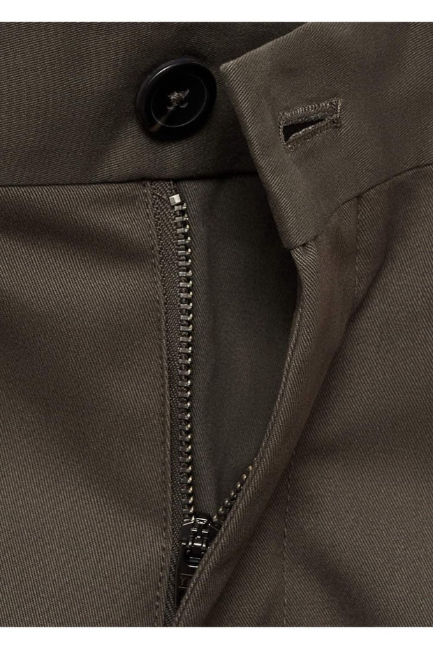 Regular kesim pamuklu kargo pantolon - 7