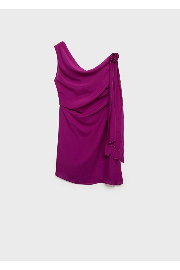 Lange Bluse mit Blumendetail - 3