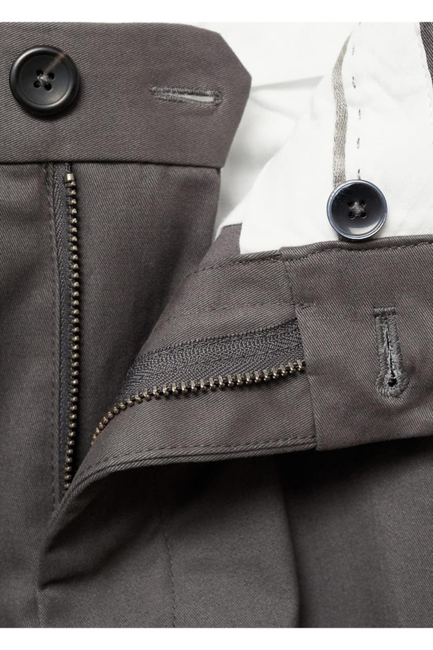 Regular kesim pamuklu kargo pantolon - 7