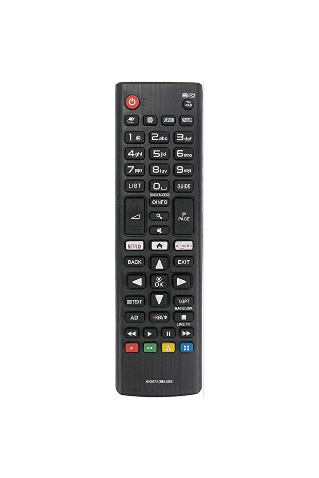 جهاز تحكم عن بعد ABS عالي الجودة أسود اللون AKB75095308 للتلفزيون الذكي 433 ميجا هرتز