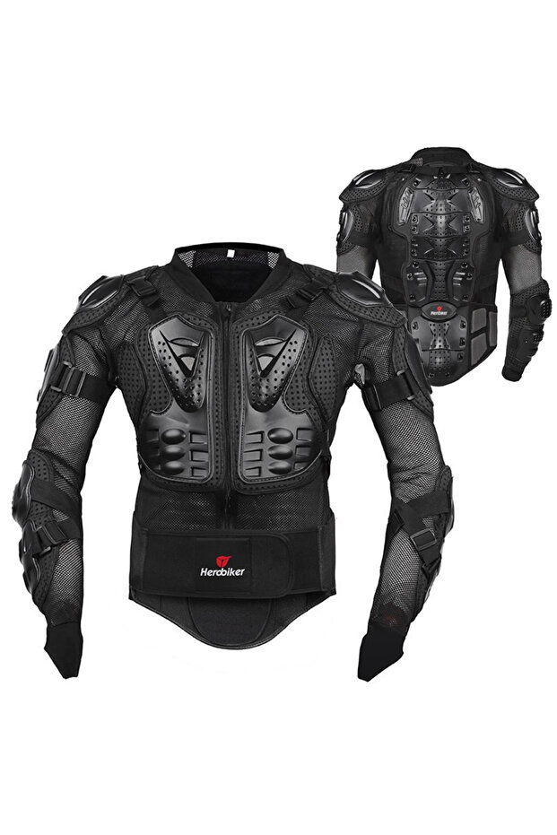 XL MC1001 Black Motorcycle Armor CE Certification Motocross Chest Back Protector Moto Protection Bod