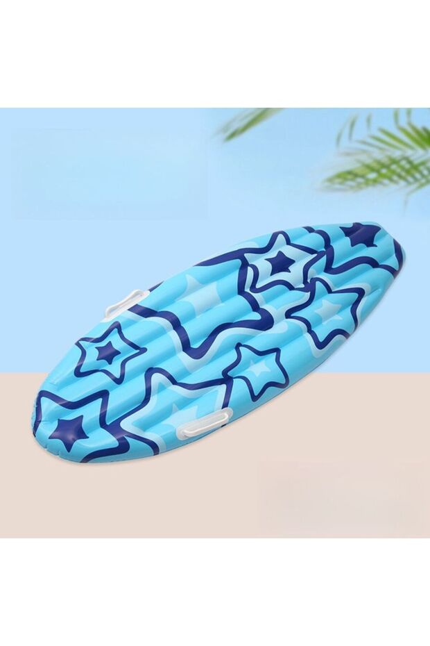 Blue 1 Pcs Surfboard Inflate, Inflatable Surfboard for Beach, Tropical and Luau Party Decorations, I