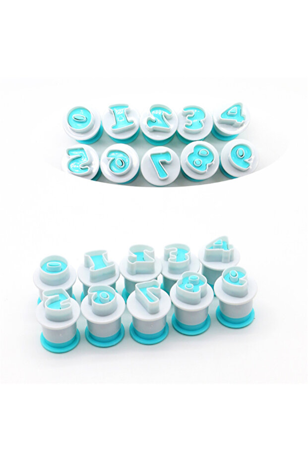 Digital 10/26 Pcs Upper Lowercase Fondant Cookie Mould Alphabet Mold Capital Letters Set Plunger Sta