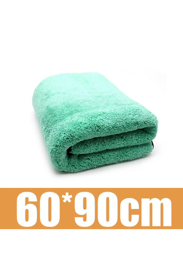 60x90cm 1400GSM Coral Fleece Deluxe Car Wash Microfiber Towel Plush Cleaning Drying Cloth Car Care C