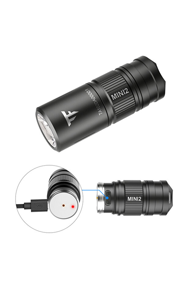 10440 mini2 Trustfire Mini2 مصباح يدوي LED صغير قابل لإعادة الشحن بقوة 220 لومن EDC سلسلة مفاتيح USB مصباح يدوي صغير 2