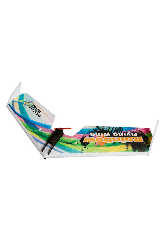 طائرة E0511 Dancing Wings Hobby E0511 Rainbow Flying Wing V2 RC بجناحين 800 مم وجناح دلتا وذيل من البولي يوريثان