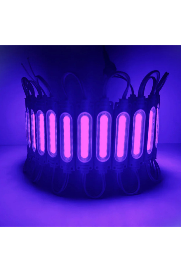 PURPLE Wholesale 10PCS/lot 12V Multicolour Led Modules COB Light Backlight Shop Banner Waterproof IP