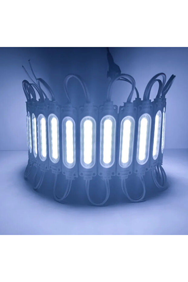 شريط إضاءة COB قابل للطي مقاوم للماء IP65، وحدة إضاءة LED 12 فولت، 20 قطعة، أبيض