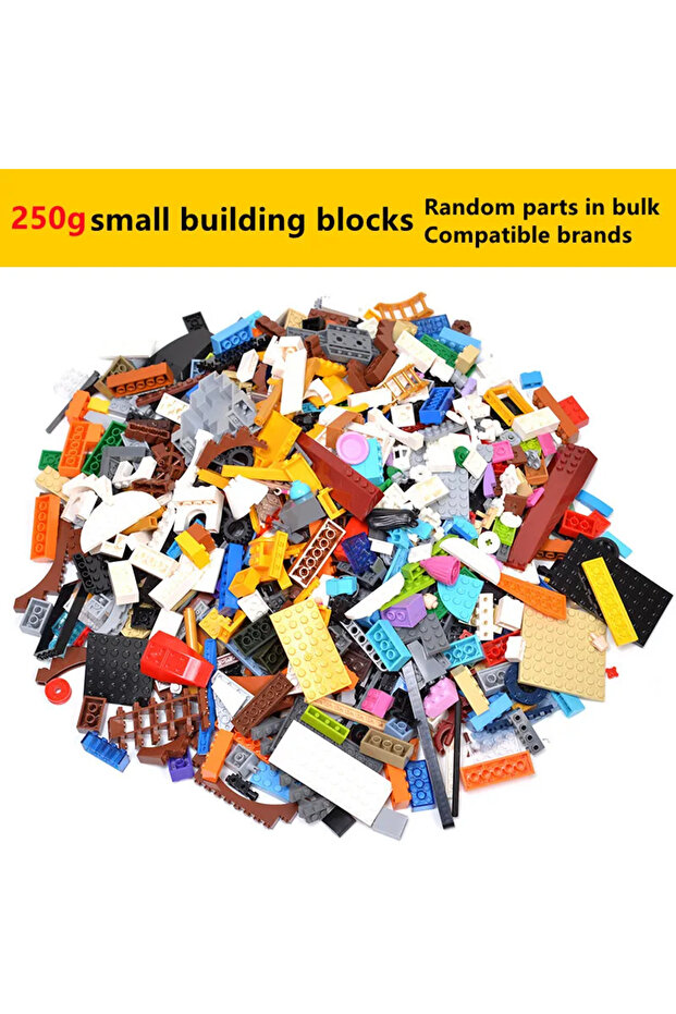 250 grams random DIY Random Building Blks Bulk Parts Model Creative M City Basic Bricks Figures Educ