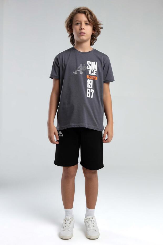 Authentic Jake Erkek Çocuk Antrasit Regular Fit Tişört - 4