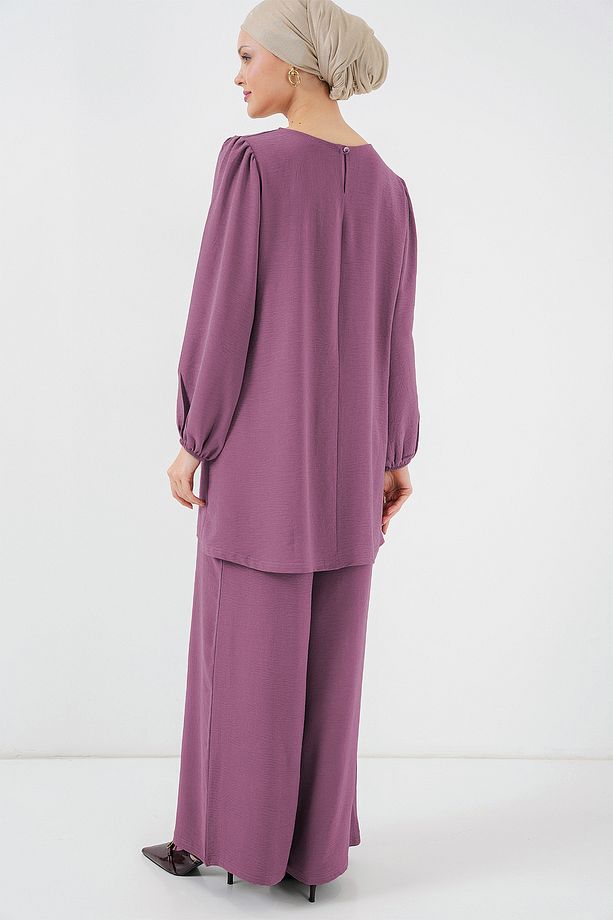 Ayrobin Tunik Pantolon Alt Üst Takım 6712 - Koyu Lila - 3