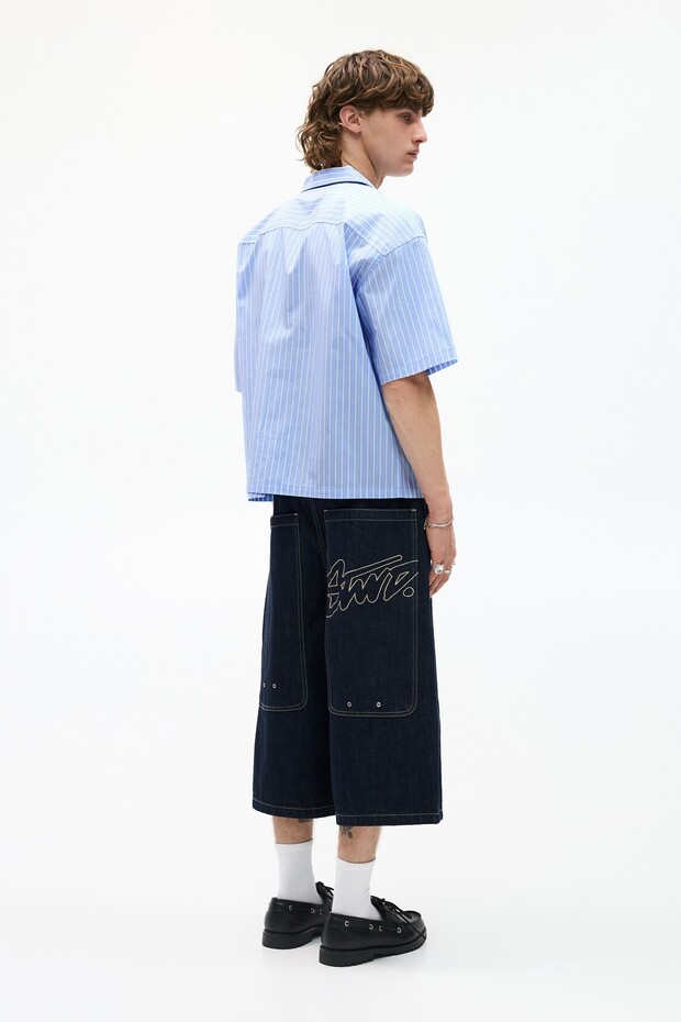 STWD çizgili kısa kollu gömlek - 4