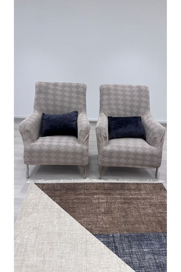 Jakarli Koltuk Örtüsü 3.3.1.1 Koltuk Kılıfı Takımı Sofa Cover Ev Tekstili - 4