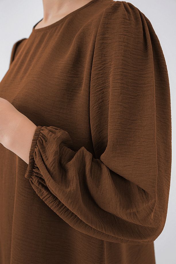 Ayrobin Tunik Pantolon Alt Üst Takım 6712 - Kahverengi - 3