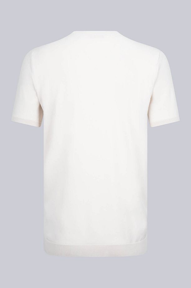 Taş Regular Fit Bisiklet Yaka Rayon Tişört - 2