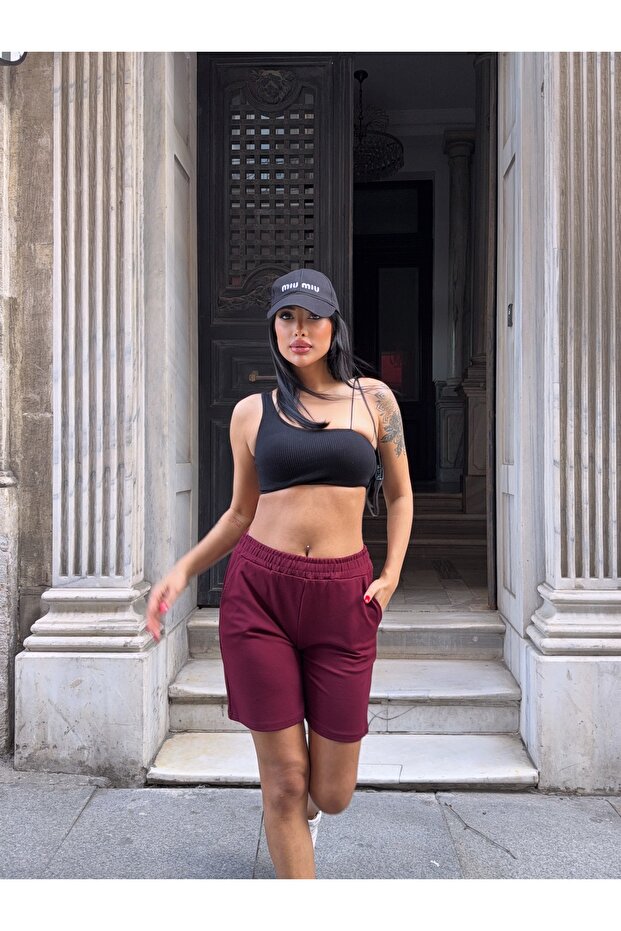 Bel Lastikli Rahat Şort - 3