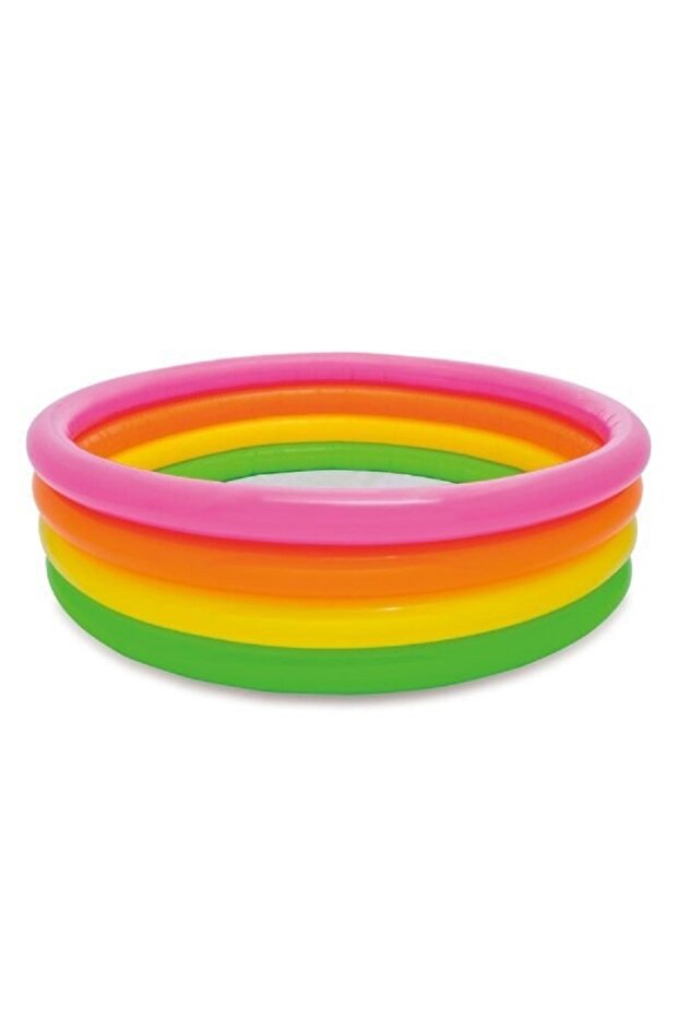 مسبح الأطفال القابل للنفخ ذو الأربع حلقات من Sunset Glow - 2