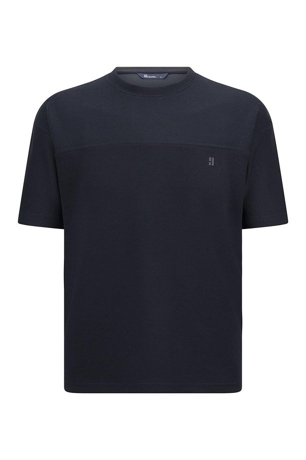Lacivert Regular Fit Bisiklet Yaka Oversize Tişört - 1