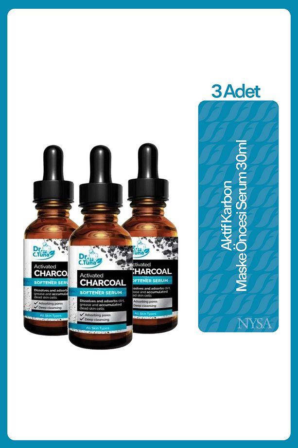 Dr.c.tuna Aktif Karbon Maske Öncesi Serum 30ml - 3 Adet - 1