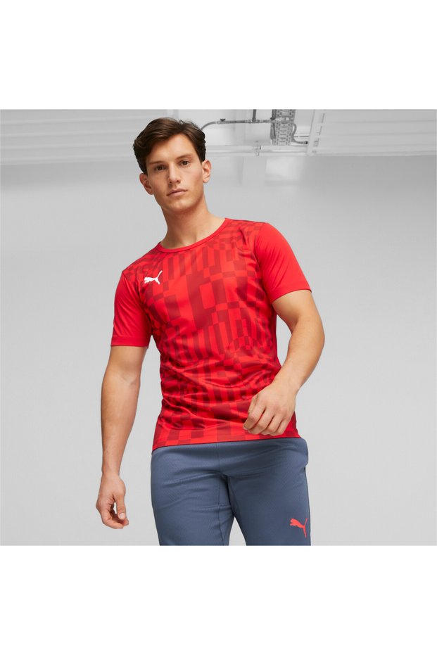 Mens Individualrise Graphic Football Jersey Top - Red