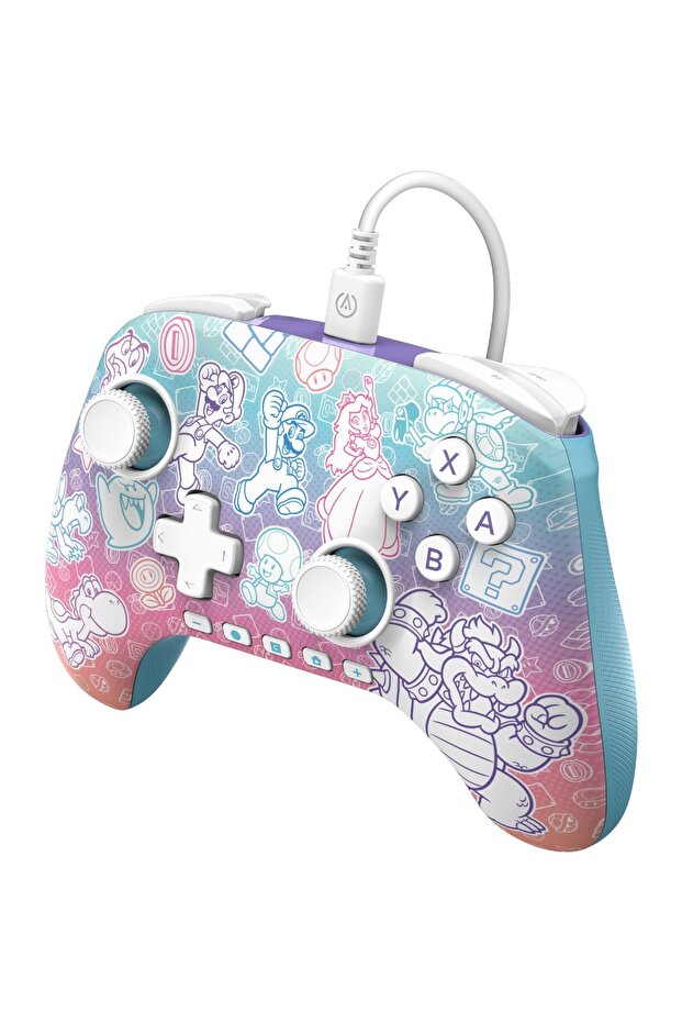 Advantage Switch 2 Mushroom Kingdom Wired Controller - 2