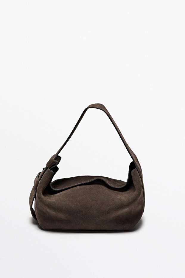 Süet omuz çantası - 6