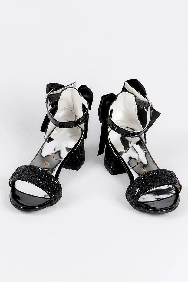 Shimmery and Bow-Knot Girls' Heeled Shoes, Evening Shoes, New Season, Sparkly