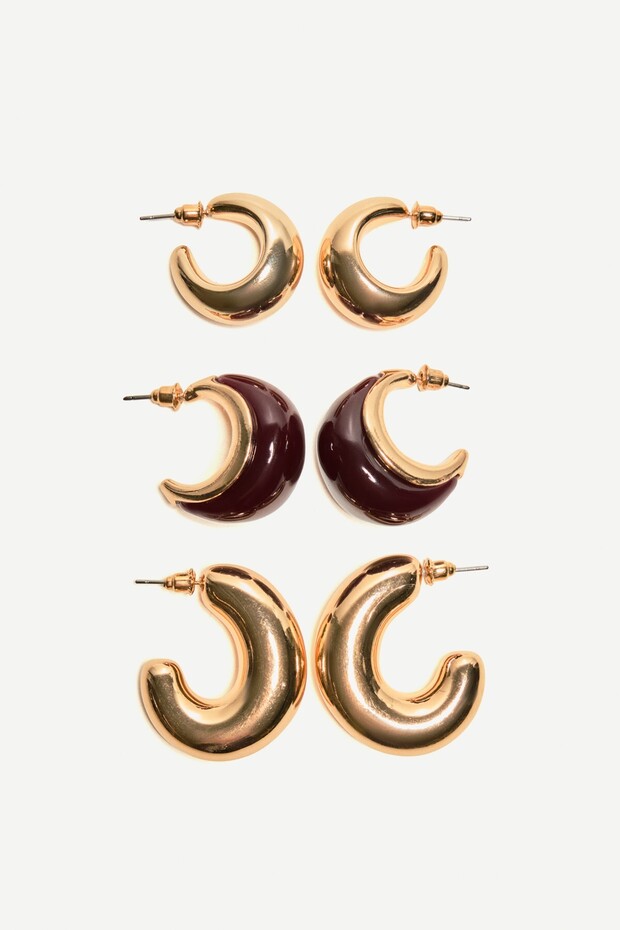 3'lü karma küpe paketi - 2