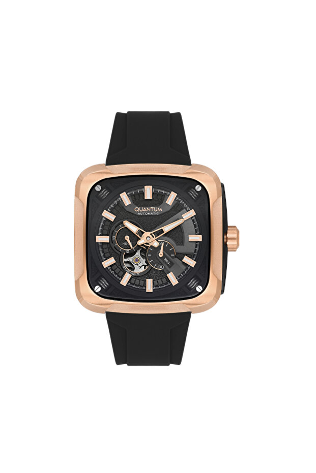 QUANTUM Men's Automatic Black Dial Watch - QMG1135.451