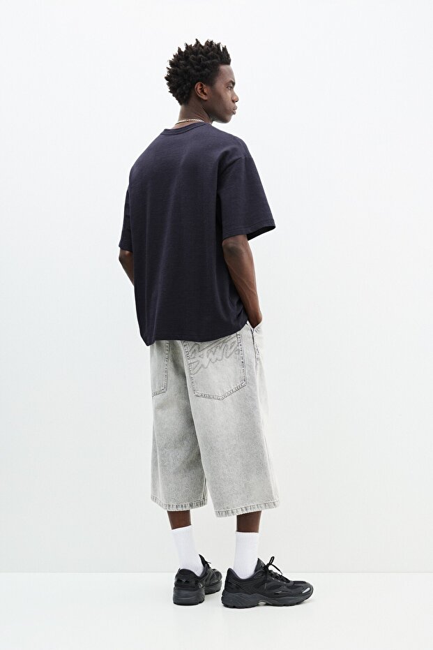 Kısa kollu yapı t-shirt - 4