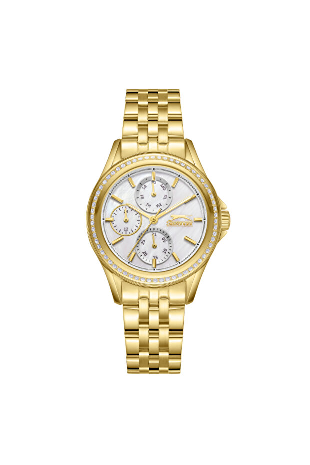 SLAZENGER Women's Multi Function Mother Of Pearl Dial Watch - SL.9.2392.4.06