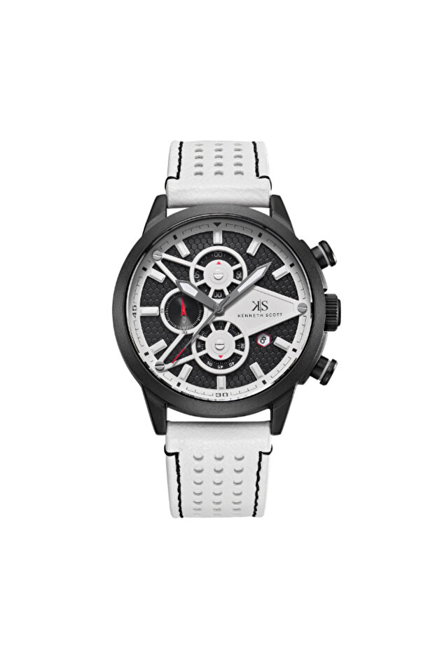 Men's Chronograph Black Dial Watch - K25108-BLWB