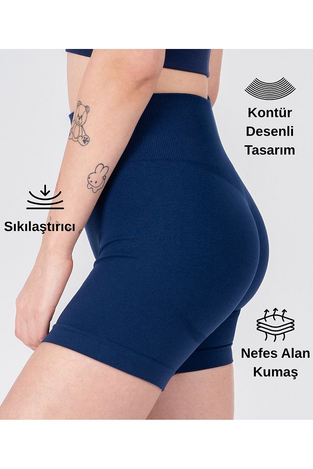Şekillendirici Toparlayıcı Glow Push-up Şort - 3