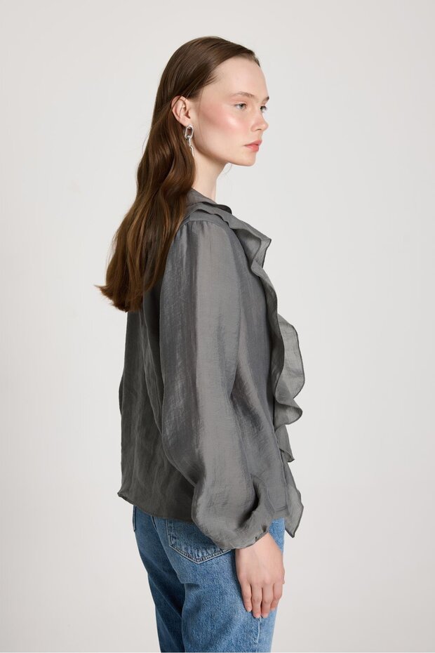 Esmee Ruffle Μπλούζα Anthracite - 7