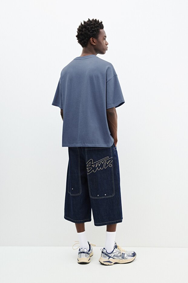 Kısa kollu boxy t-shirt - 4